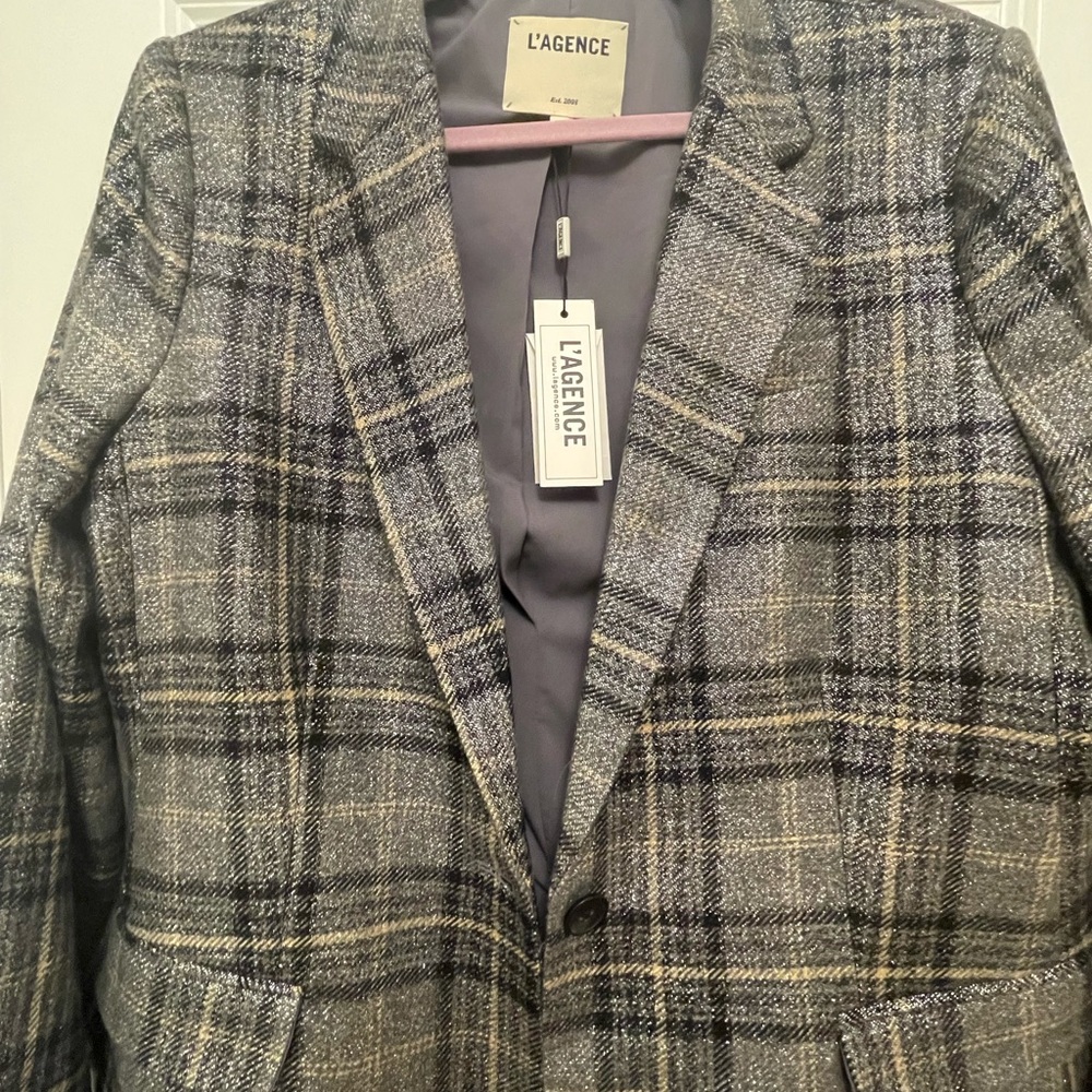 NWT L’Agence Diana Skinny Lapel Blazer - Picture 6 of 8